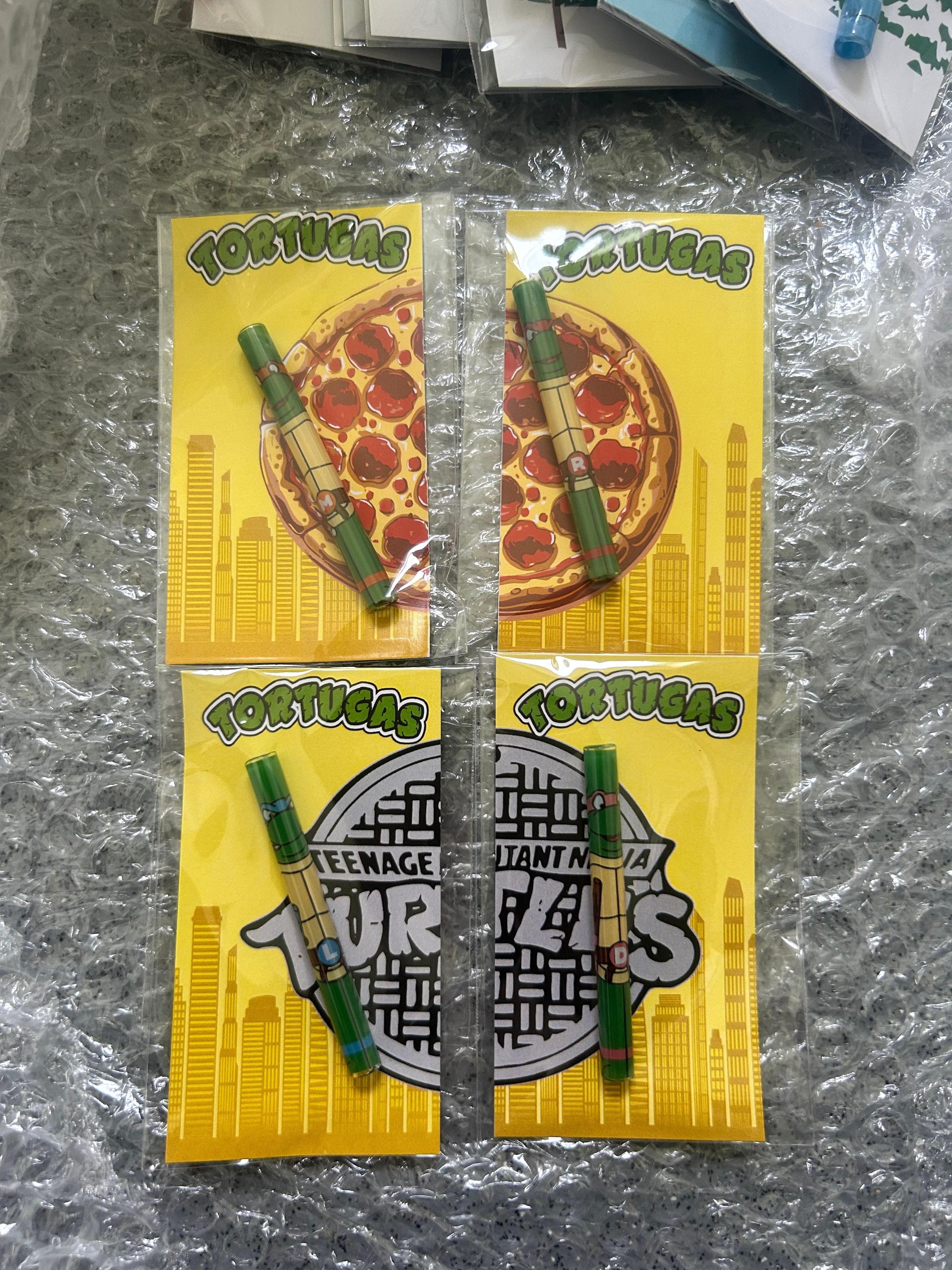 Ninja turtles glass filter tips